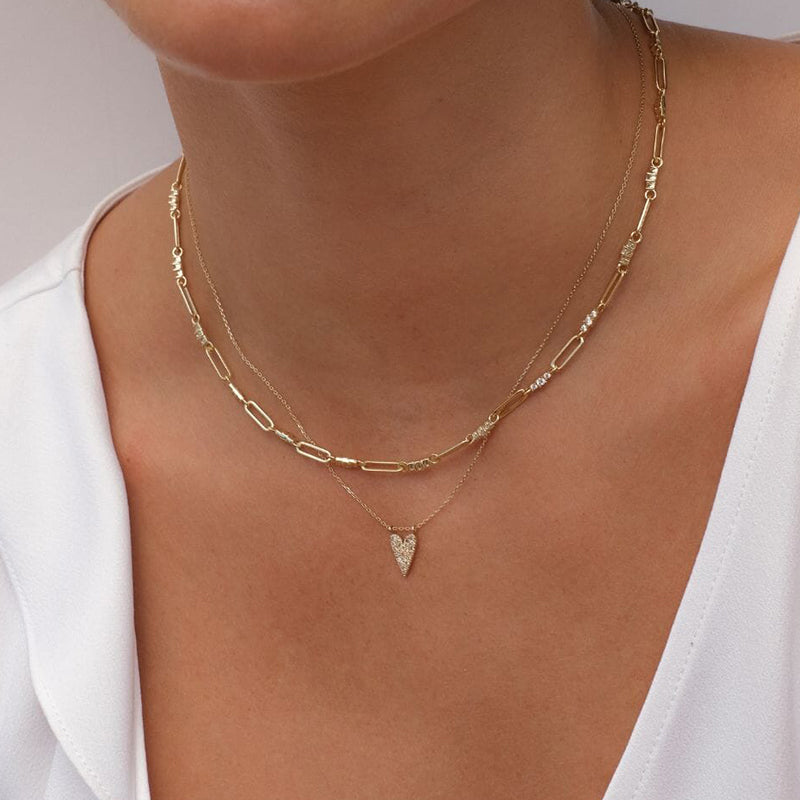 Studded Heart Necklace