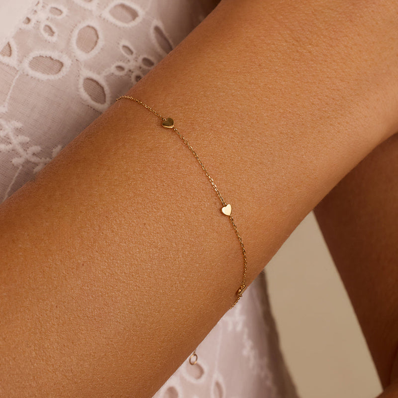 Heart Chain Bracelet
