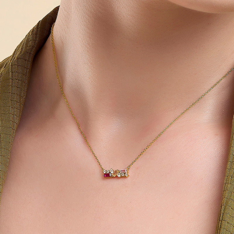 Mosaic Metamorphic Crystal Necklace