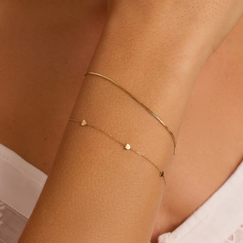 Heart Chain Bracelet