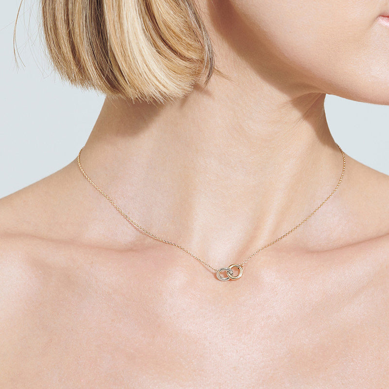Interlinked Spheres Chain Necklace