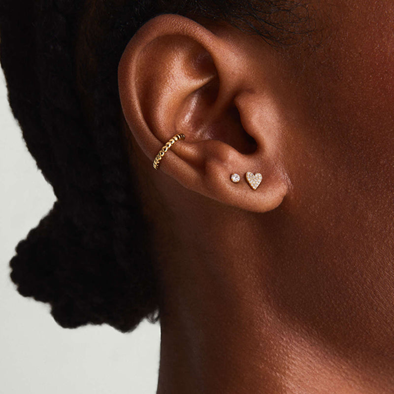 Heart Stud Earrings