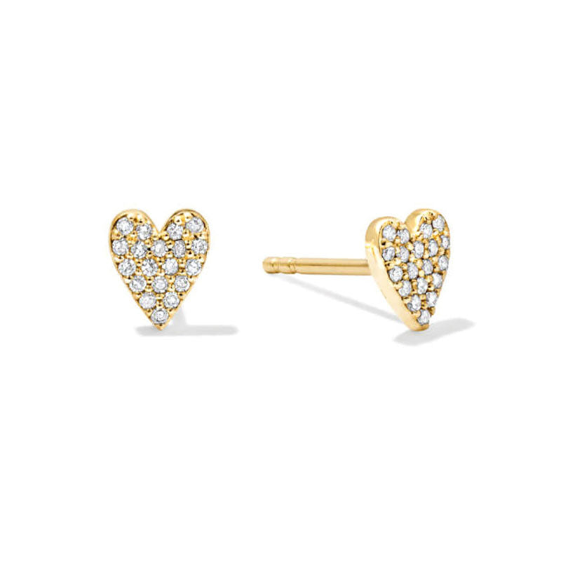 Heart Stud Earrings