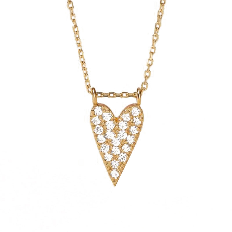 Studded Heart Necklace