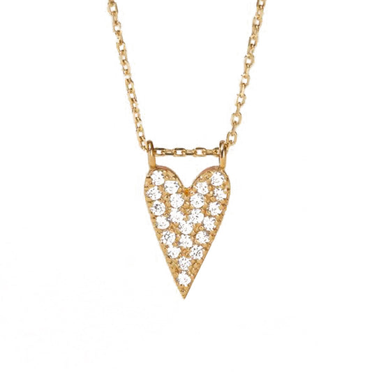 Studded Heart Necklace